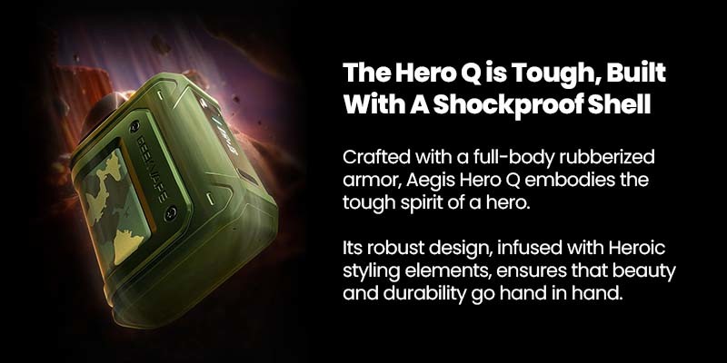 The Aegis Hero Q boasts a robust build with shockproof and rubberised armour features.