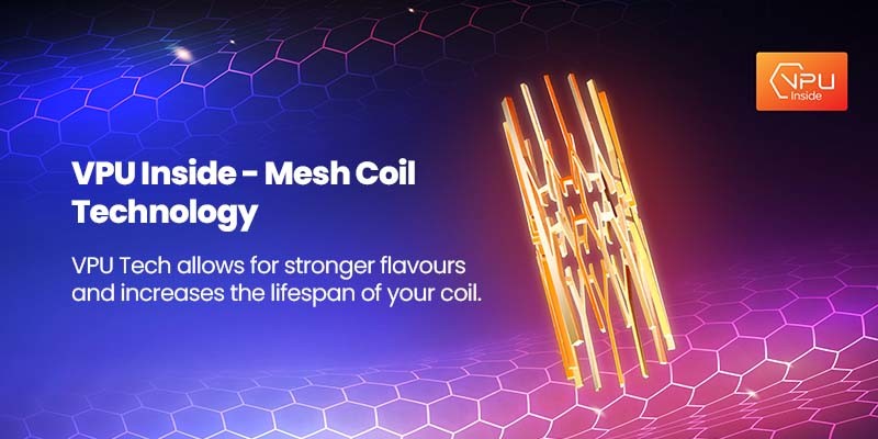 Geekvape Wenax S3 Evo has a built-in mesh coil which heats e-liquid at a faster rate to boost the e-liquid flavour.