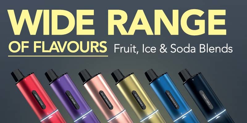 IVG Air 4 In 1 vape kit fruit, soda and ice flavours available.