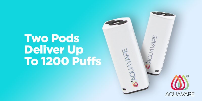 Aquavape 2 in 1 delivers up to 1200 puffs