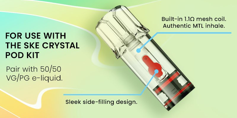 SKE Crystal Refillable Pod specs