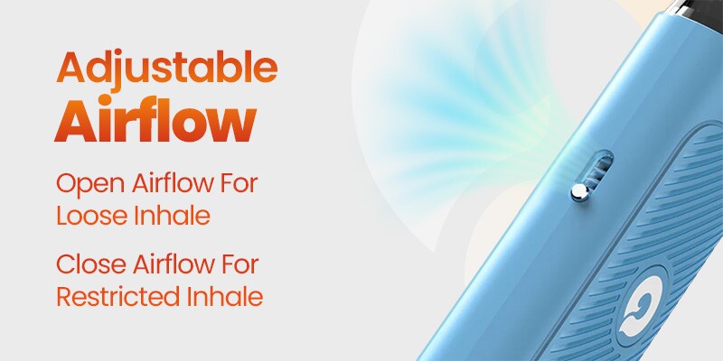 Adjustable Airflow, Loose or Restricted