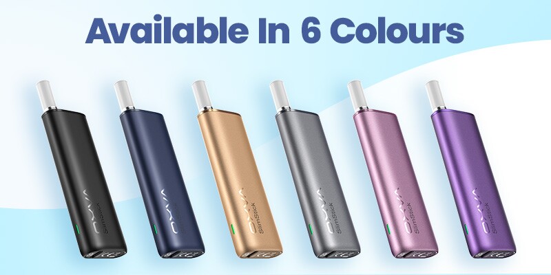 Oxva Slim Stick in: Blue, Purple, Grey, Gold, Black and Pink