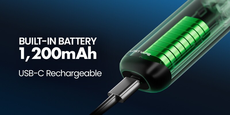 Lost Vape Galaxy T360 pod kit 1200mAh battery