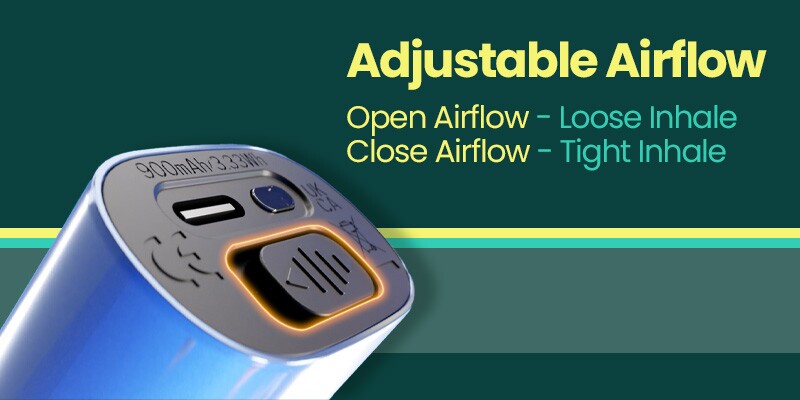 Oxva Tasteflex SL 12K Airflow Switch, Tight & Loose Inhales