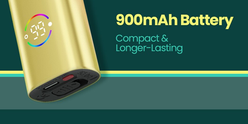 Oxva Tasteflex, 900mAh Built-In Battery