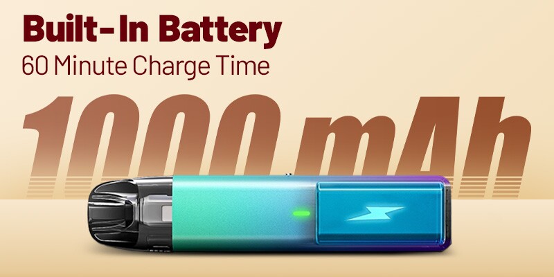 Freemax Rexa Lite, 1000mAh Built-In Battery, USB-C Rechargeable, 60 Minute Charge