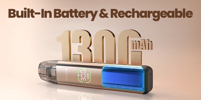 Freemax Rexa S, 1300mAh Built-In Battery, USB-C Rechargeable