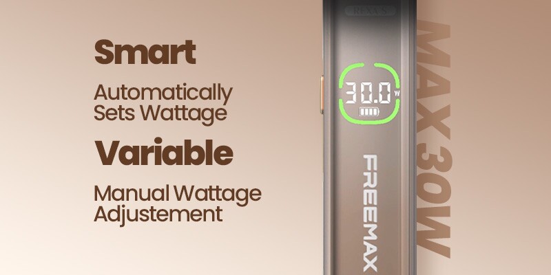 Freemax Rexa S, Two Vaping Modes, Smart, Variable