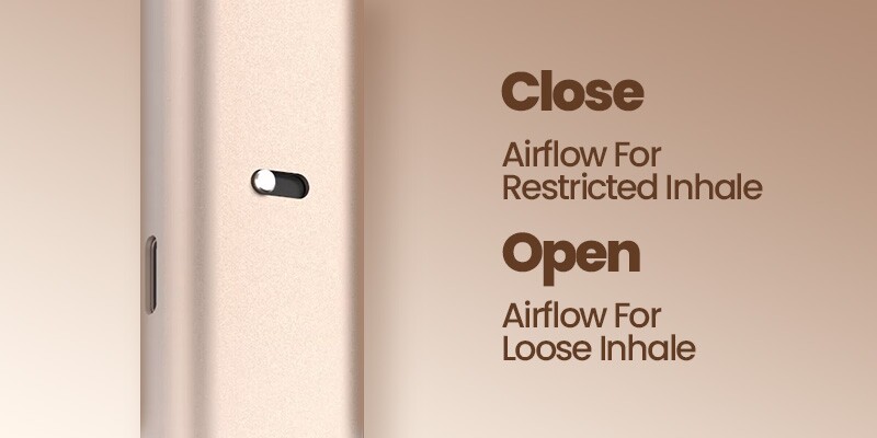 Adjustable Airflow, Loose or Restricted