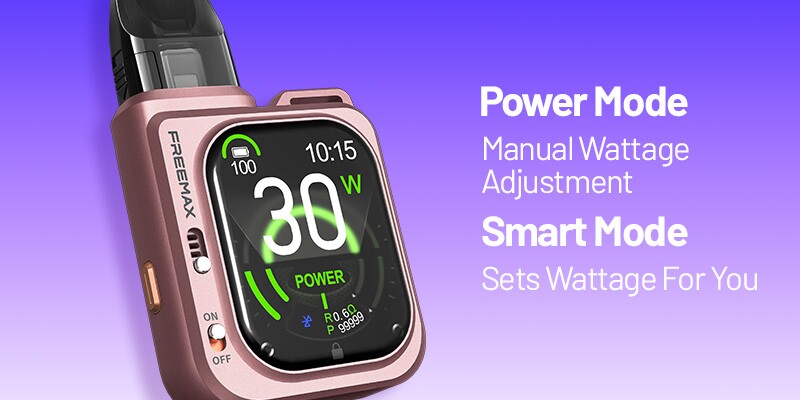 Freemax Rexa Smart Modes, Power & Eco