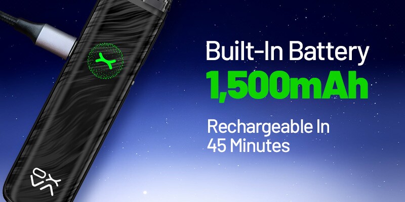Oxva Xlim Go 2 has a 1500mAh built-in battery