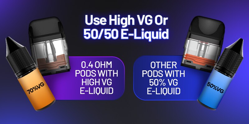Xros pod e-liquid compatibility