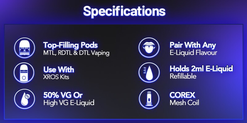 Xros pods specifications