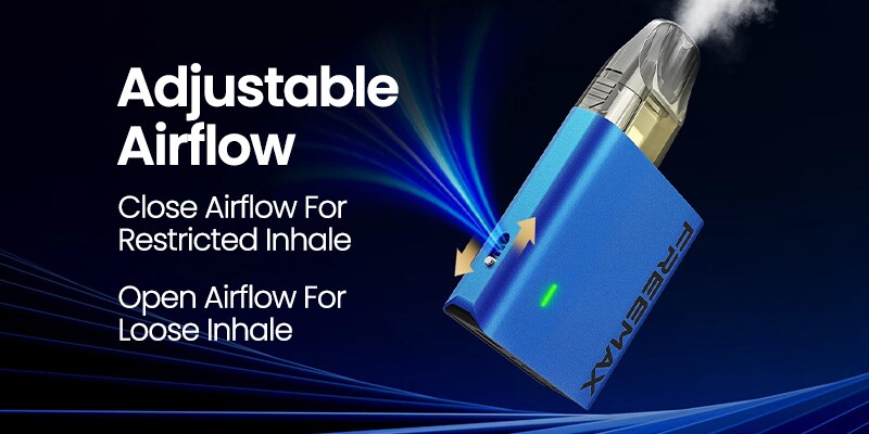 Adjustable Airflow, Loose or Restricted