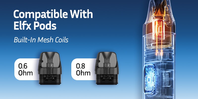 Elfx 2 kit is compatible with Elfx pods