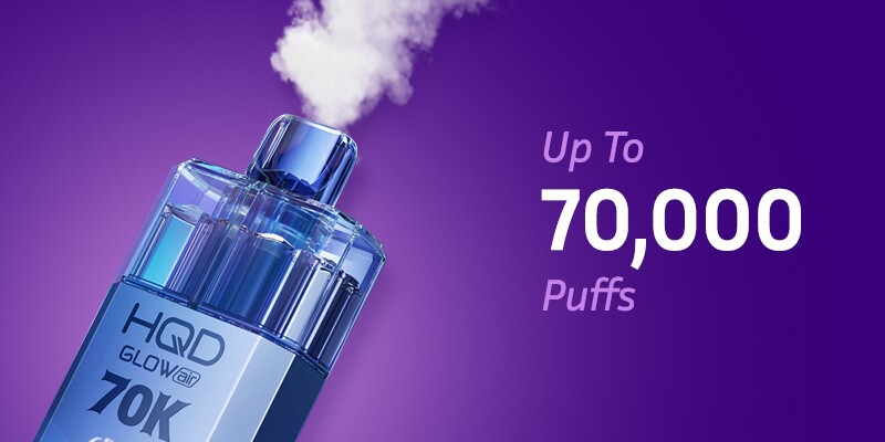 Glow Air 70K delivers 70,000 puffs