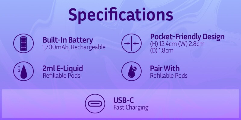 Smok Novo 6 pod vape kit specs