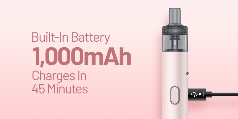 1000mAh Plexus Go battery with 45 minute recharge