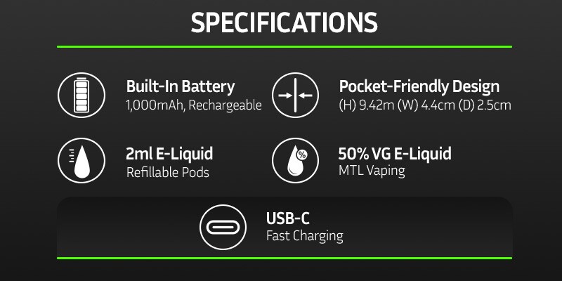 Imp Jar Select 10K pod vape kit specs