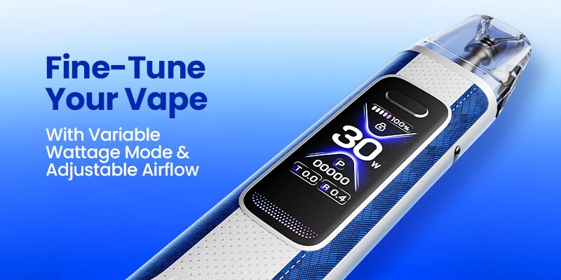 Oxva Xlim Pro 3 has a variable wattage and adjustable airflow