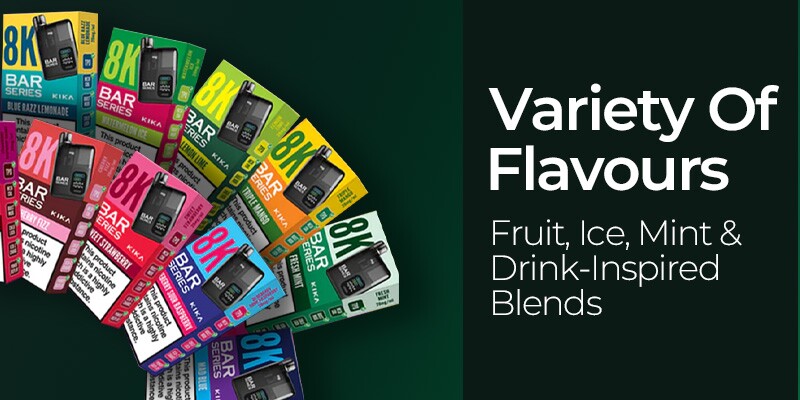 Bar Series Kika 8K Flavours, Fruit, Ice, Mint & Soda