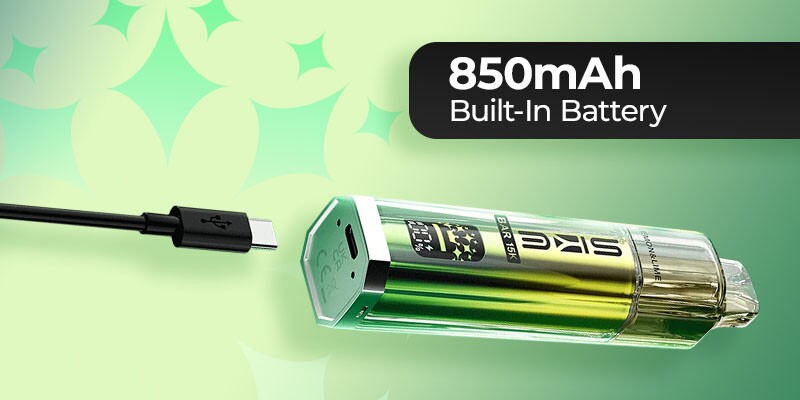 SKE Bar 15K 850mAh battery