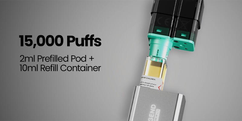 ENE Legend 15K delivers up to 15,000 puffs