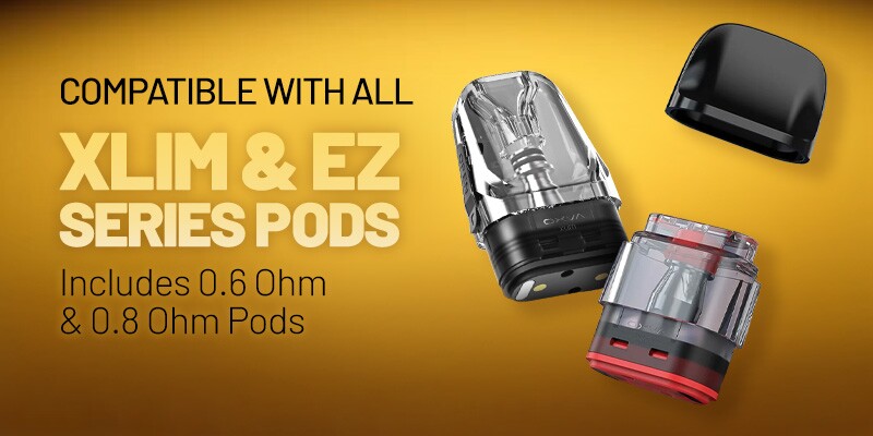 Oxva Xlim 3 Ultra includes a 0.6 Ohm and a 0.8 Ohm pod