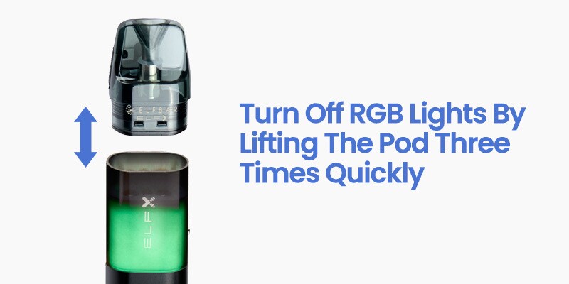 Elfx RGB lights can be turned on and off