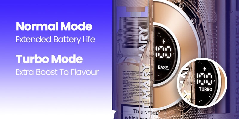 Lost Mary Nera Pureview features two different power modes