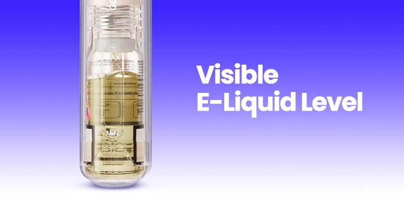 The Lost Mary Nera Pureview boasts a visible e-liquid level