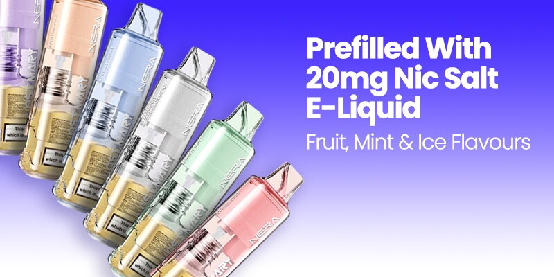 Lost Mary Nera Pureview comes prefilled with 20mg nic salt e-liquid