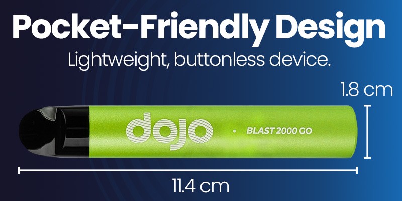 The Dojo Blast 2000 Go is small and compact