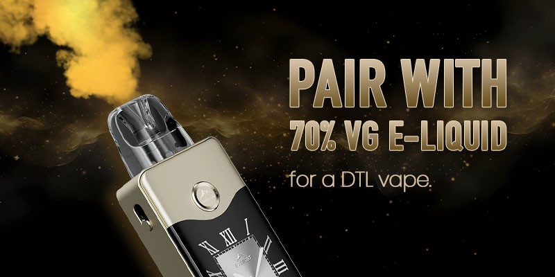 Pair the Vinci E120 with a 70% or higher VG e-liquid