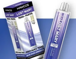 Hawcos x Lost Mary Promax 7000 Blue Razz Lemonade Flavour