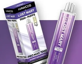 Hawcos x Lost Mary Promax 7000 Blueberry Sour Raspberry Flavour