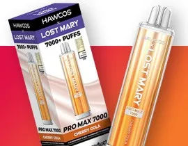 Hawcos x Lost Mary Promax 7000 Cherry Cola Flavour