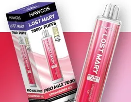 Hawcos x Lost Mary Promax 7000 Strawberry Ice Flavour