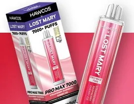 Hawcos x Lost Mary Promax 7000 Strawberry Raspberry Cherry Ice Flavour