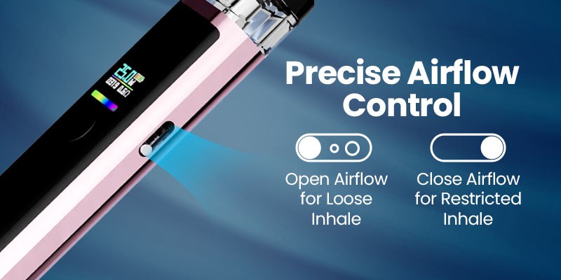 Adjustable Airflow, Loose or Restricted