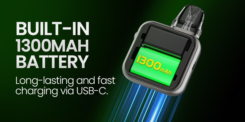 Pava Horiz Ultra, 1300mAh Built-In Battery