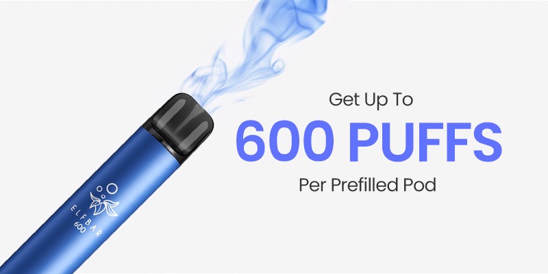 Elf Bar 600 delivers up to 600 puffs