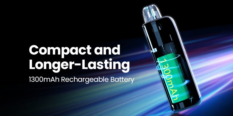 Hayati X4, 1300mAh Built-In Rechargeable Battery
