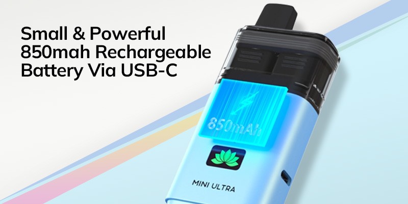 Hayati Mini Ultra, 850mAh Built-In Rechargeable Battery