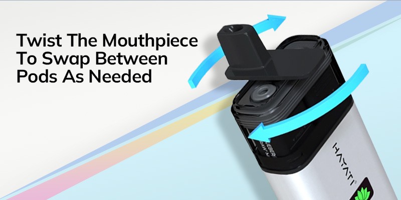 Hayati Mini Ultra, Twist Mouthpiece, Dual Flavour