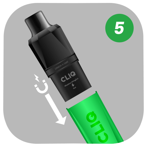 Insert The Assembled Pod And Refill Into Device