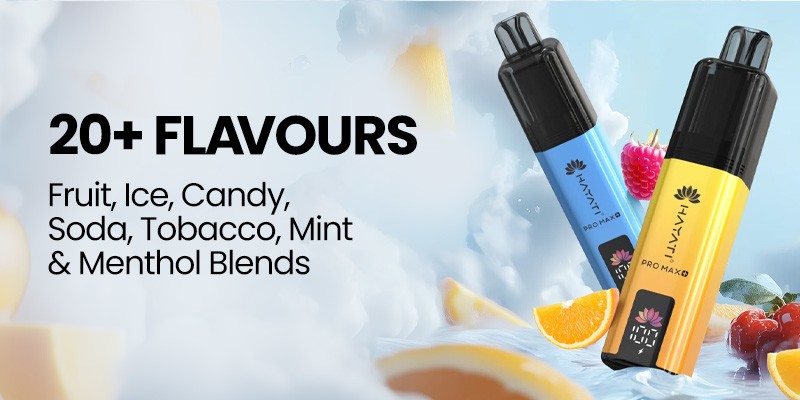 Hayati Pro Max Plus, Fruit, Ice, Candy, Soda, Mint, Tobacco & Menthol