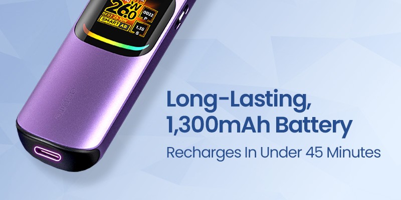 Pixo Neo, 1300mAh Built-In Battery, 2A USB-C Charging