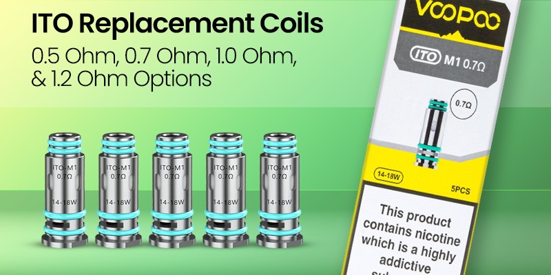 Voopoo ITO Coils, G3 Pod Compatible, MTL & RDTL Vaping